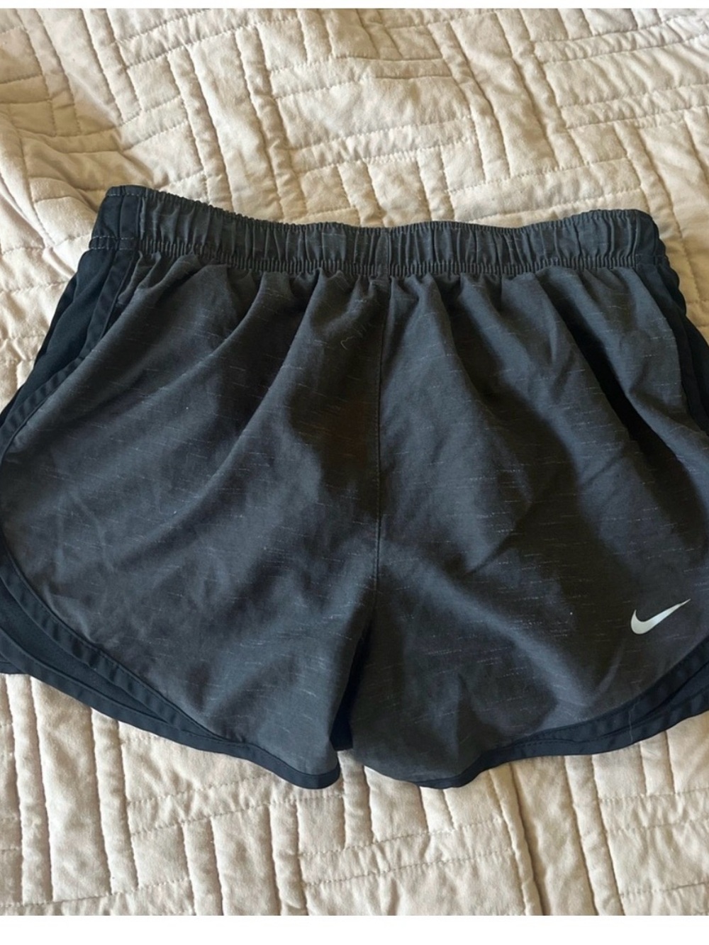 Nike Black Women's Athletic Running Shorts with Swoosh